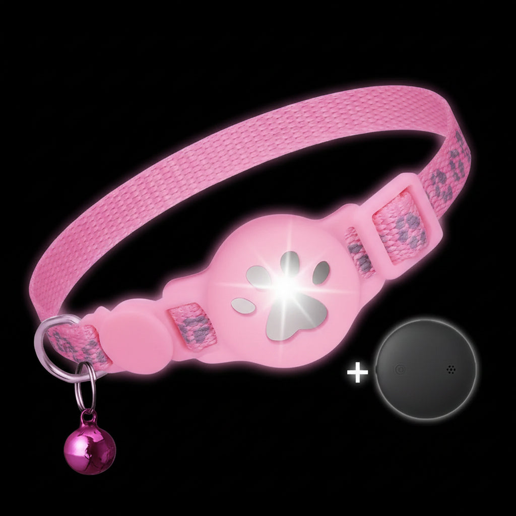 Smart GPS Tracker Collar for Cats — Real-Time Tracking & Safety Reflective