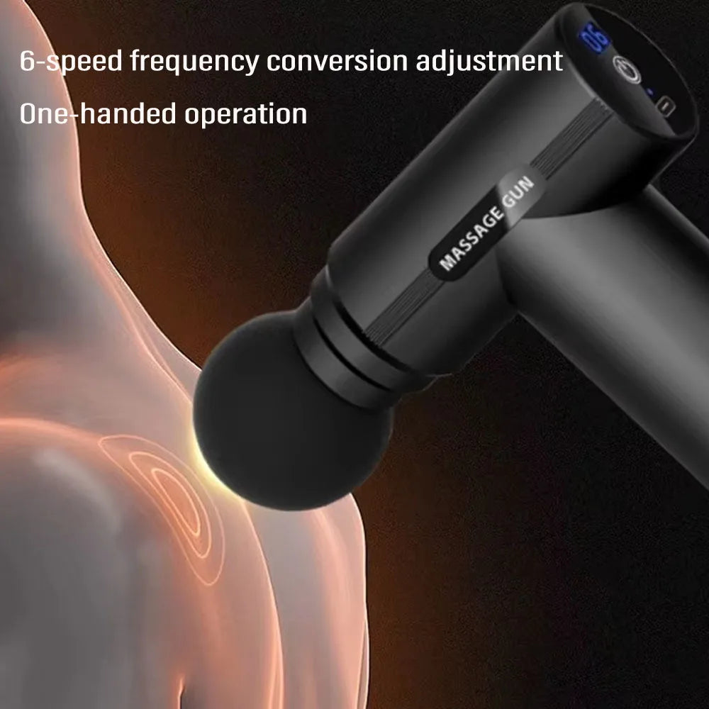 Mini Massage Gun – Deep Tissue Relief, 6-Speed Vibration & USB Rechargeable