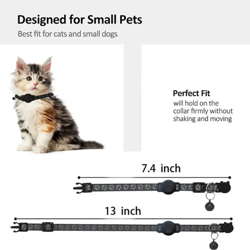 Smart GPS Tracker Collar for Cats — Real-Time Tracking & Safety Reflective