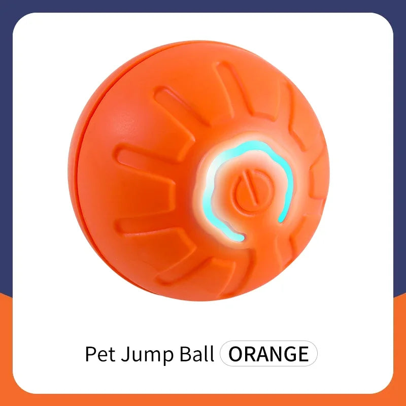 Self-Moving Dog Toy Ball – Auto-Bouncing, LED Light & USB Rechargeable