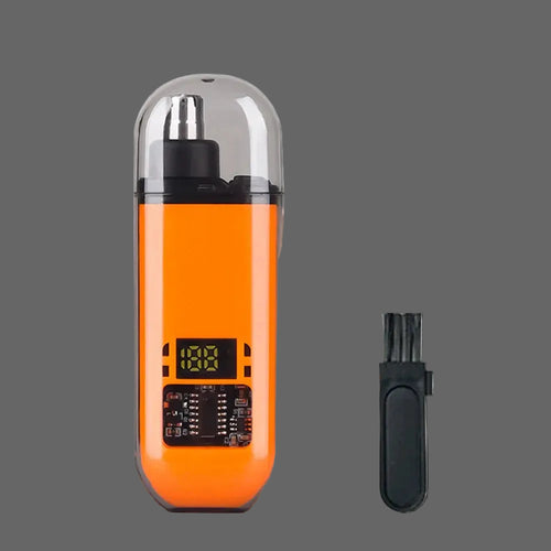 Rechargeable Nose & Ear Hair Trimmer – 360° Painless Blade, IPX7 Waterproof, USB Charging