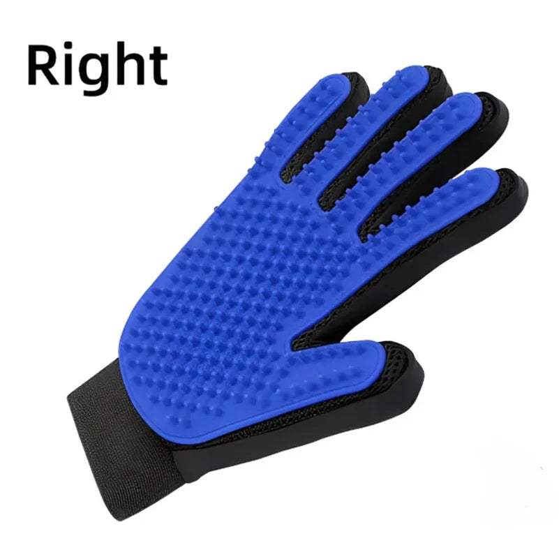 Silicone Pet Grooming & Deshedding Glove – Gentle Massage Brush for Dogs & Cats