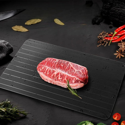 Rapid Defrosting Tray – Thaws Frozen Meat 3x Faster, No Electricity Needed