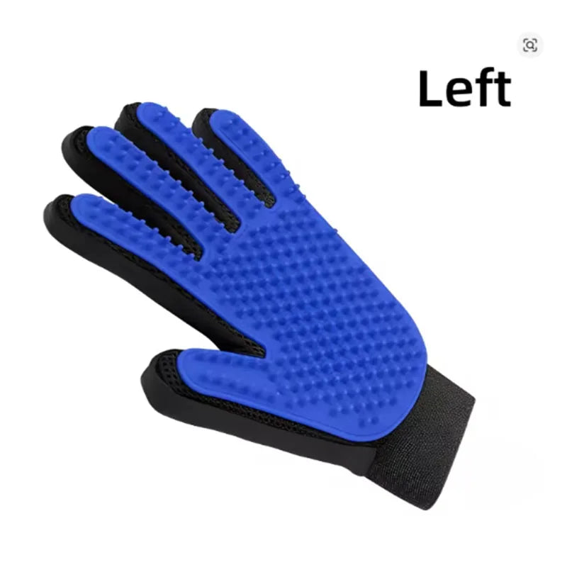 Silicone Pet Grooming & Deshedding Glove – Gentle Massage Brush for Dogs & Cats